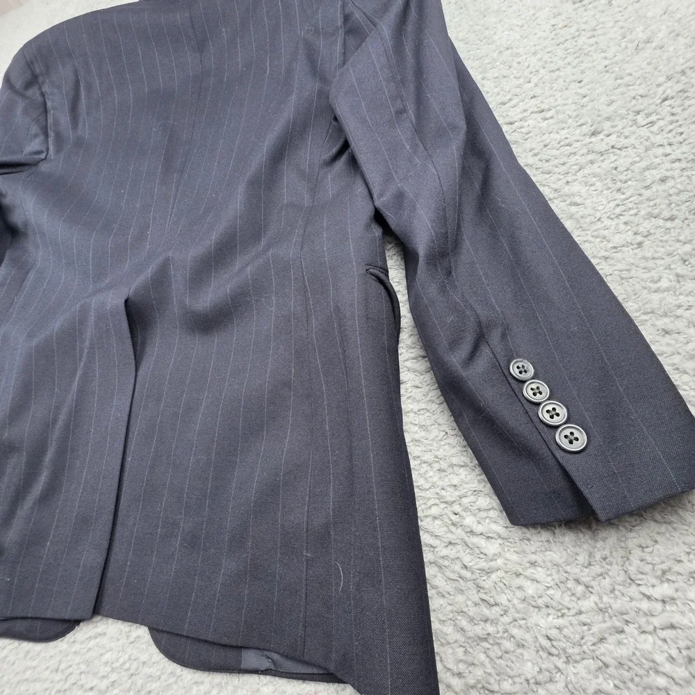 Jos. A. Bank Executive Collection Blazer Mens Navy Blue‎ Pinstripe No SZ tag 40S